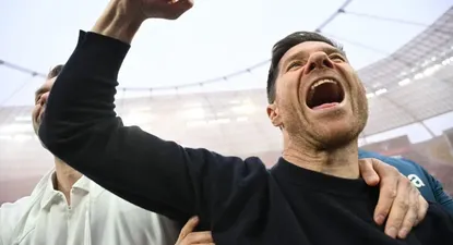 Xabi Alonso celebró el primer título de Bayer Leverkusen en la Bundesliga