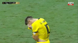 Gastón Ramírez tras su tiro libre