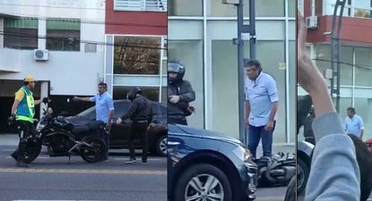 El uruguayo Enzo Francescoli protagonizó un accidente en Buenos Aires y fue alentado por hinchas de River Plate