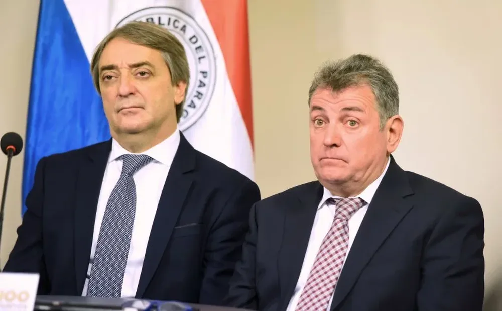 Cáceres y Valdez participaron de la reunión en Asunción