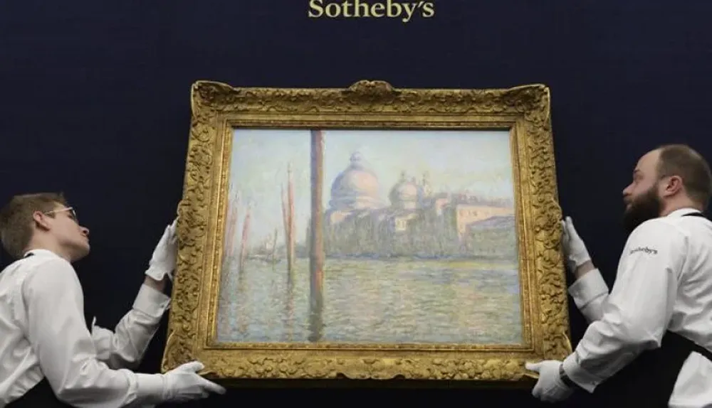 La obra Le Gran Canal, del pintor Claude Monet