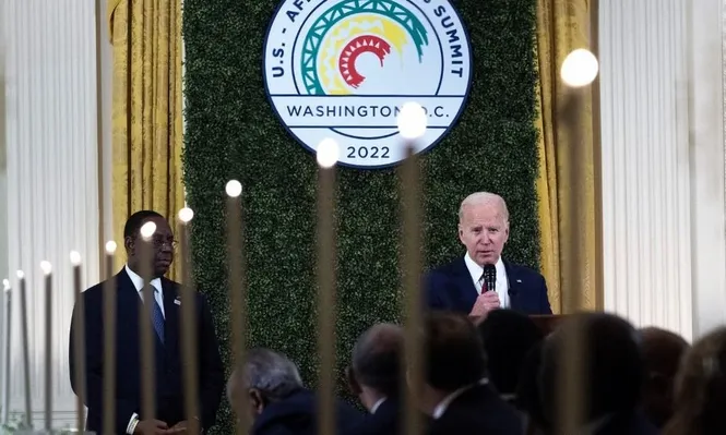 Macky Sall, presidente de Senegal, junto a Joe Biden, presidente de Estados Unidos