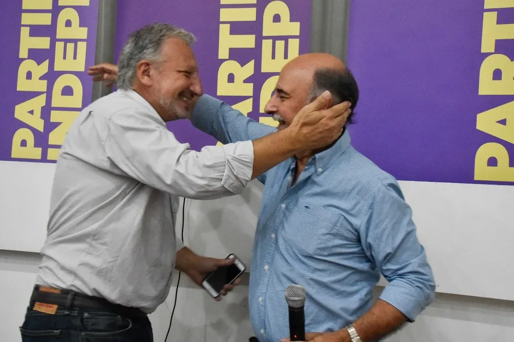 Gerardo Sotelo, director del Secan, y Pablo Mieres, ministro de Trabajo