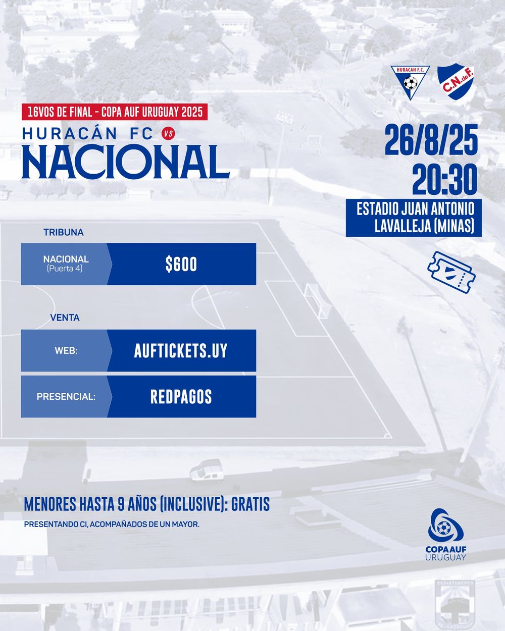 Entradas para Huracán FC vs Nacional Entradas para Huracán FC vs Nacional