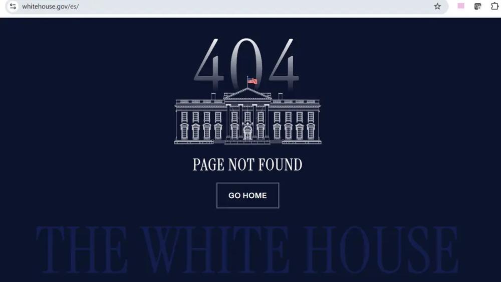 Web de la Casa Blanca