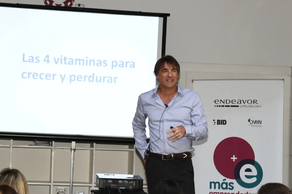 Nicolás Jodal durante la presentación.