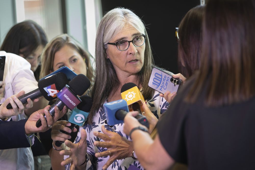 La ministra de Transporte y Obras Públicas, Lucía Etcheverry