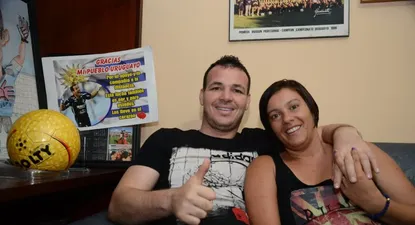 A siete meses de ser baleado, Viera inauguró escuela de fútbol