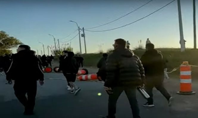 Incidentes a las afueras del Campeón del Siglo