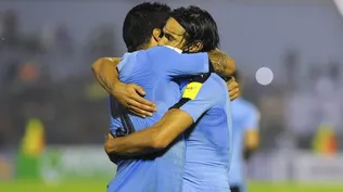 Luis Suárez y Edinson Cavani