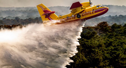 Francia envía aviones para apoyar a España en la lucha contra los incendios forestales