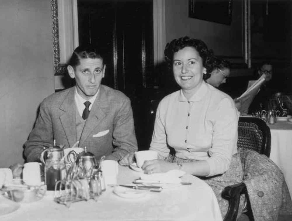 Juan Alberto Schiaffino y su esposa Ang&eacute;lica cuando viv&iacute;an en Italia