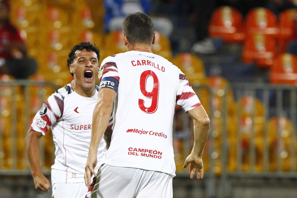Tiago Palacios celebrando su gol ante el DIM