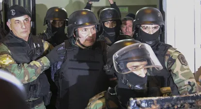José López durante su detención
