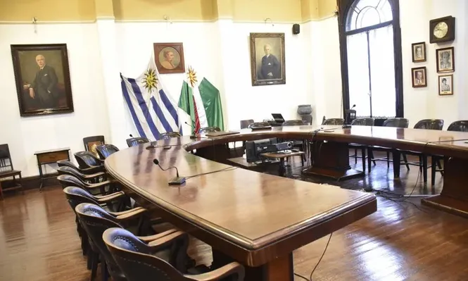 Federación Rural: la herradura, ámbito emblemático de reunión de los directivos de la gremial que preside Rafael Normey, fundada en 1915.