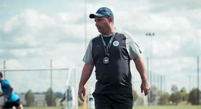 Pablo Gaglianone durante su etapa como entrenador interino de Torque