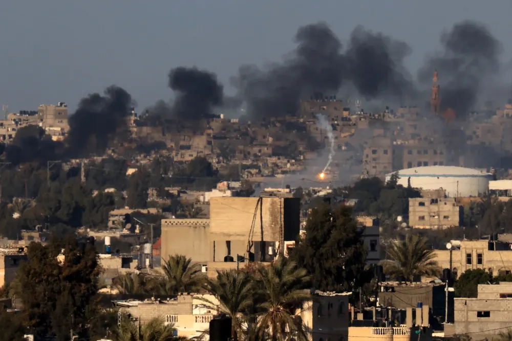 Durante la noche hubo nuevos bombardeos israelíes sobre Jan Yunis, al sur de la Franja de Gaza.