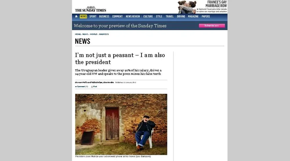 La nota del Sunday Times