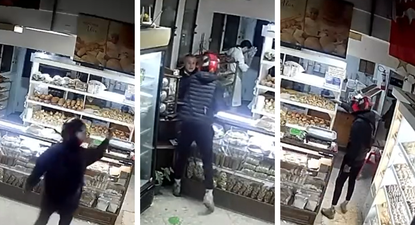 Dame la plata: delincuente encañonó al encargado de una panadería, se llevó la recaudación y quedó registrado en video
