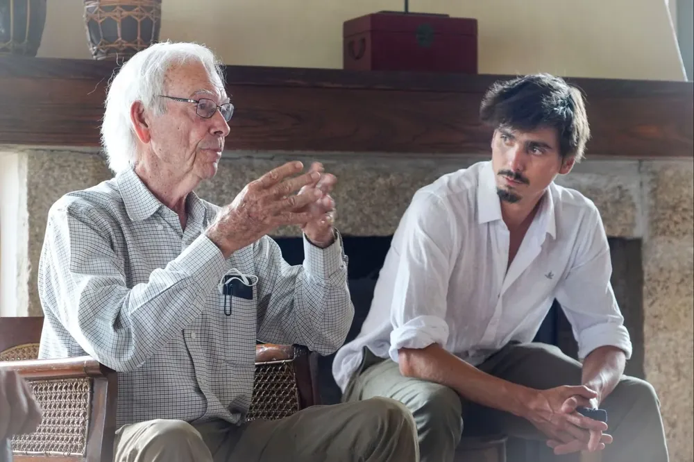 Allan Savory y Felipe Urioste.