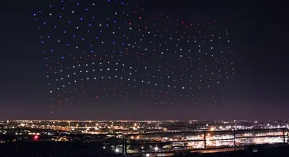 ¿como se realizo el espectaculo de drones del super bowl?