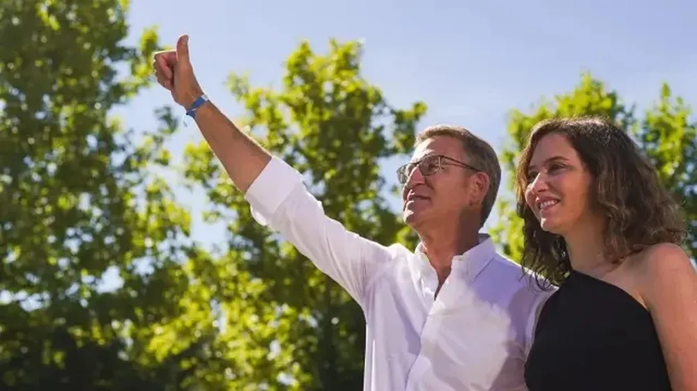 Alberto Núñez Feijóo e Isabel Díaz Ayuso