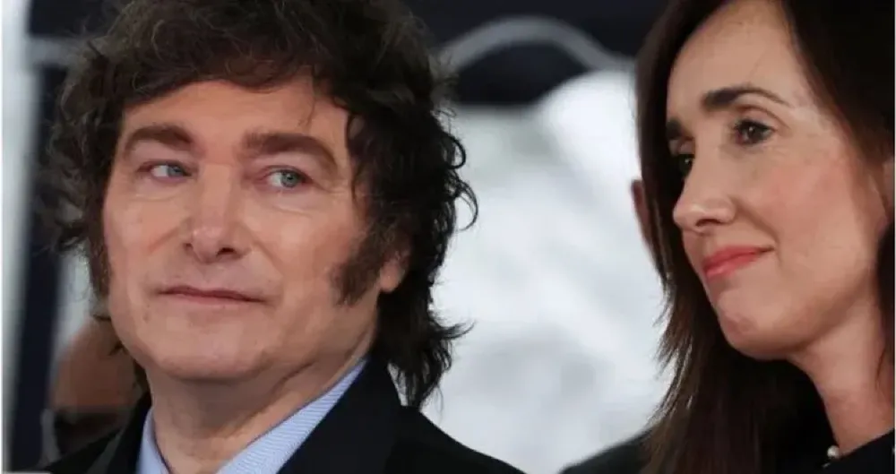 Presidente de Argentina, Javier Milei, y vicepresidenta Victoria Villarruel.
