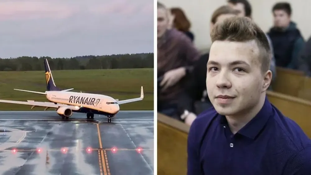 Roman Protasevich fue detenido cuando el avión aterrizó en Minsk, la capital de Bielorrusia