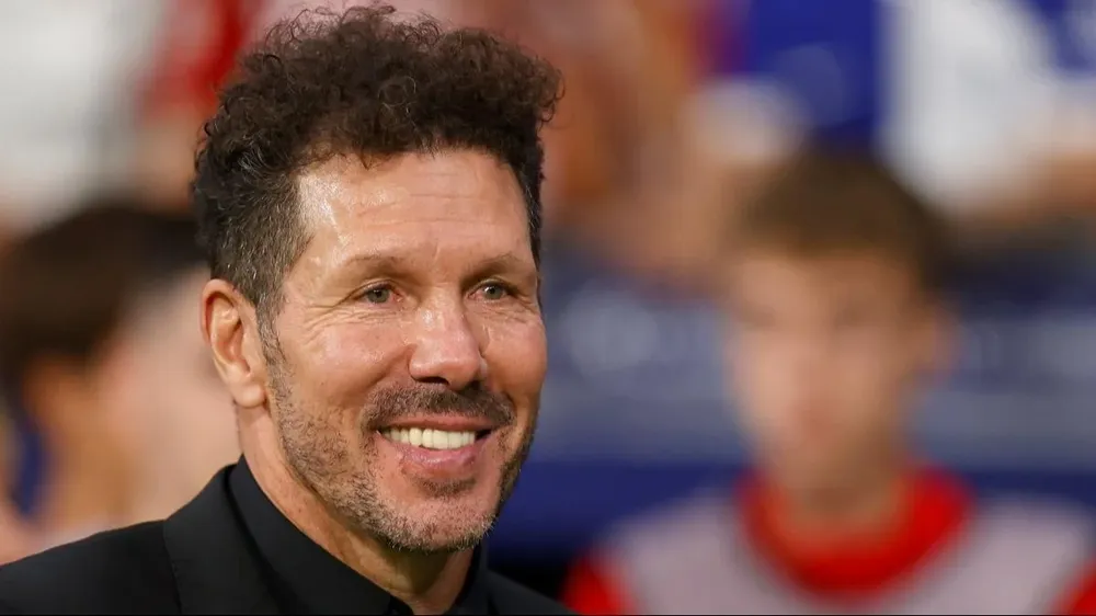 El entrenador del Atlético de Madrid, Diego Simeone.