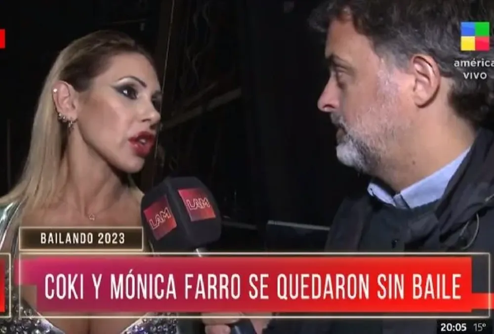 Farro no ocultó su enojo con la producción