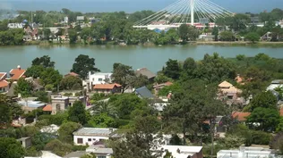 Vista al Puente de las Américas, Ciudad de la Costa, Canelones