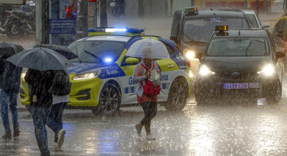 Lluvias en Cataluña y Valencia.