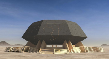 Temple of the Deep en el festival Burning Man en Nevada