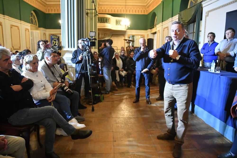 Álvaro Delgado en el acto en San Carlos