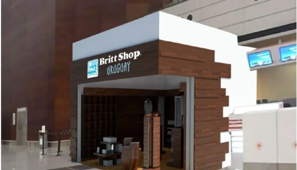 Aspecto preliminar de cómo se verá una de las tiendas en el aeropuerto de Carrasco