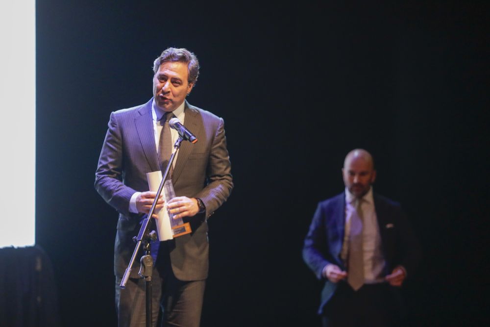 Martín Eurnekian recibió el premio otorgado al presidente y fundador de Corporación América Eduardo Eurnekian, por su compromiso con la memoria del genocidio armenio, del Holocausto y el reconocimiento a los Justos entre las Naciones Martín Eurnekian recibió el premio otorgado al presidente y fundador de Corporación América Eduardo Eurnekian, por su compromiso con la memoria del genocidio armenio, del Holocausto y el reconocimiento a los Justos entre las Naciones