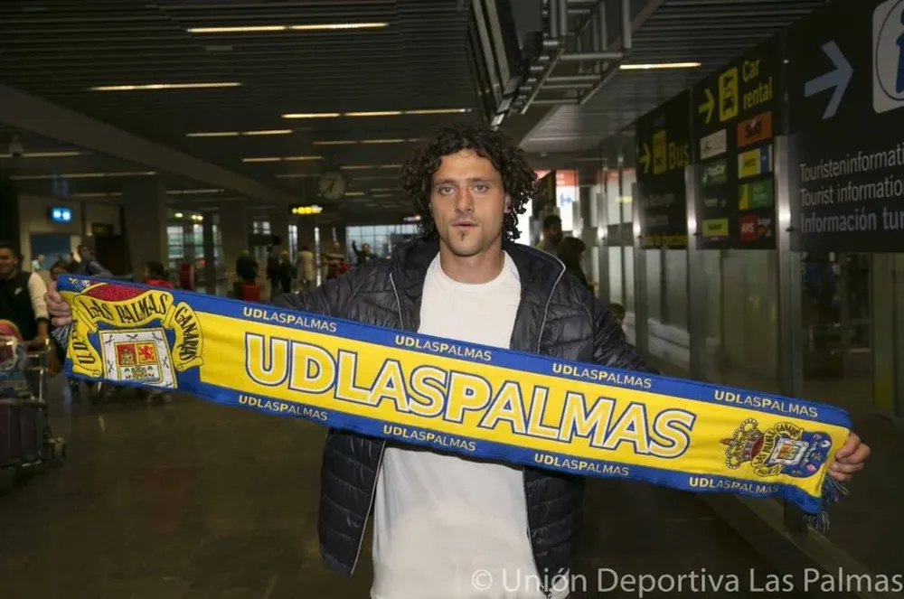 Aguirregaray con los colores de Las Palmas