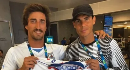 Rafa Nadal con la tricolor