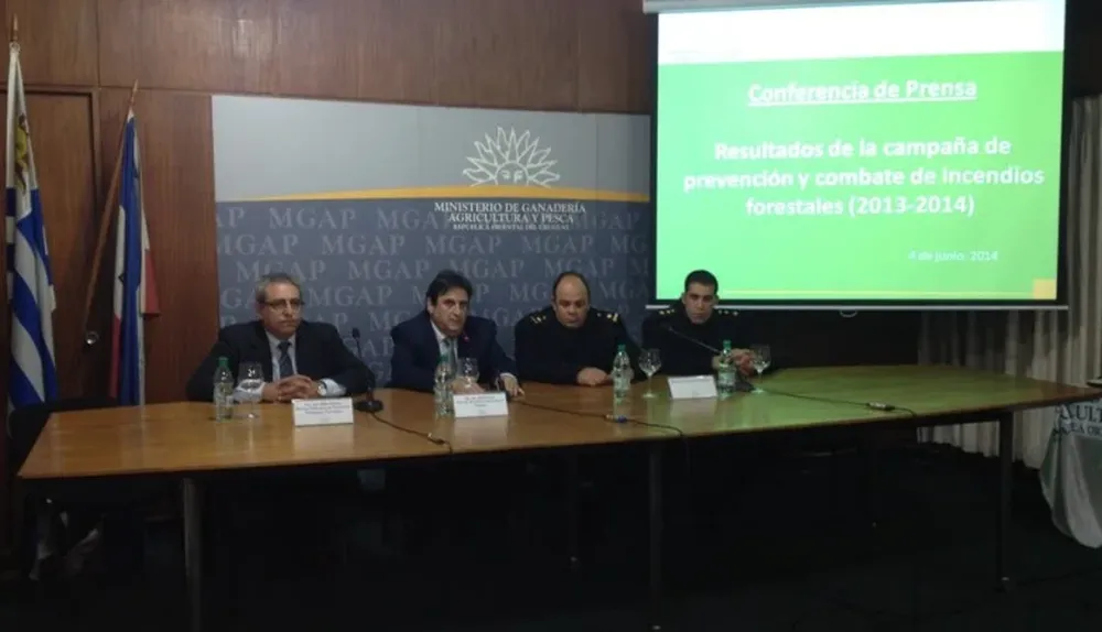 Atilio Ligrone, Pedro Soust, Carlos Pereira y Víctor Fagúndez