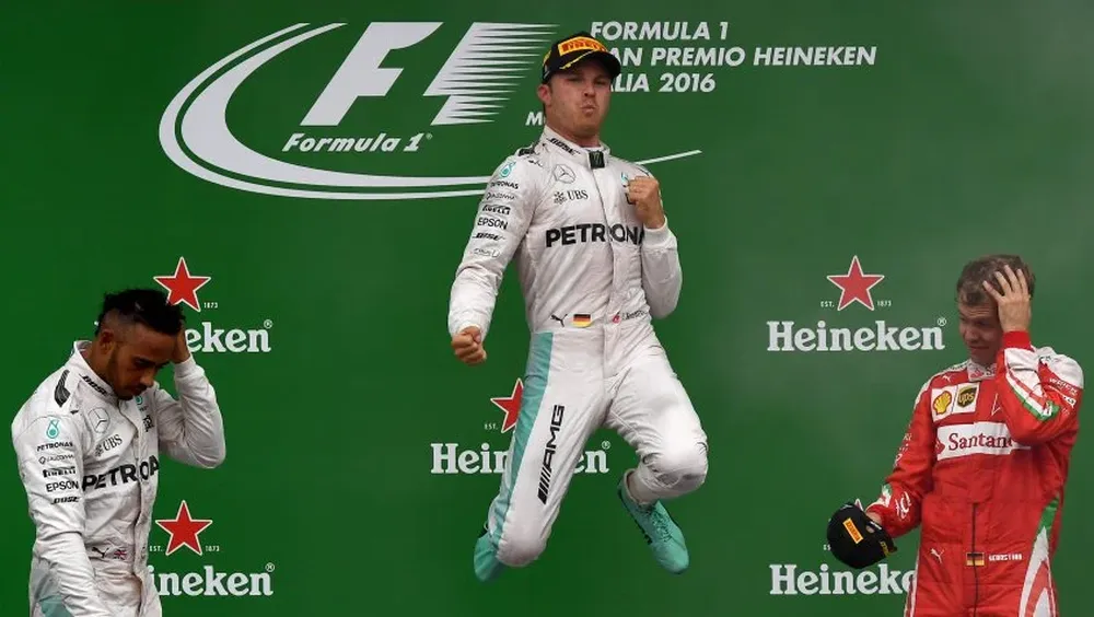 Rosberg celebró otra vez, aunque es su primera victoria en Monza