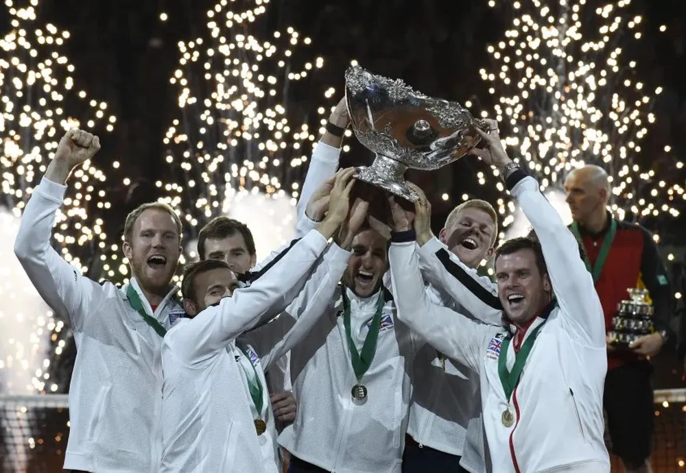El equipo británico celebró con todo el título de la Copa Davis