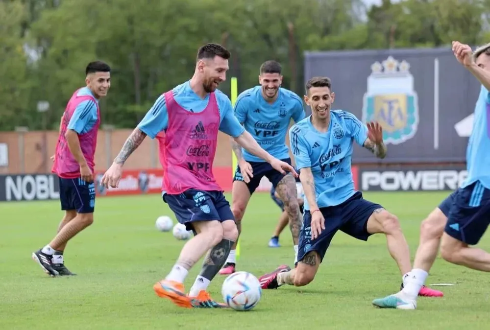 Los entrenamientos de la Scaloneta