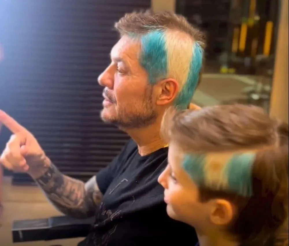 Marcelo Tinelli y su hijo cumplieron la promesa