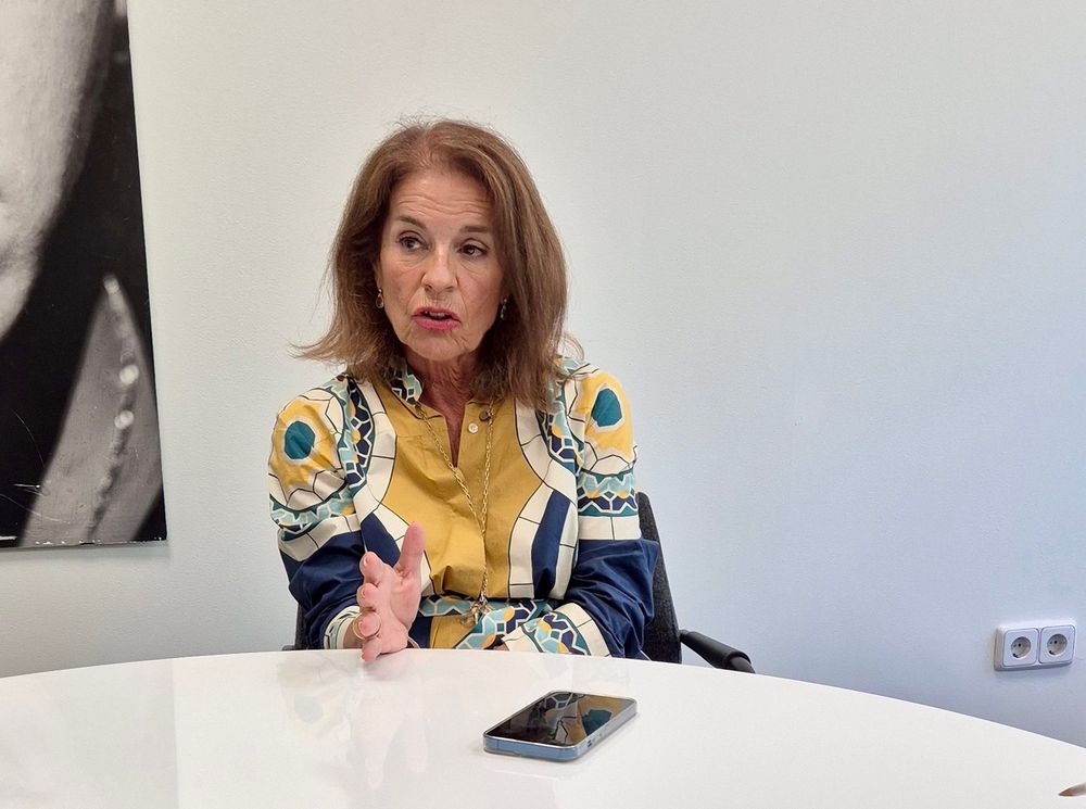 Ana Botella, en la sede de la Fundación Integra, en la entrevista con El Observador.