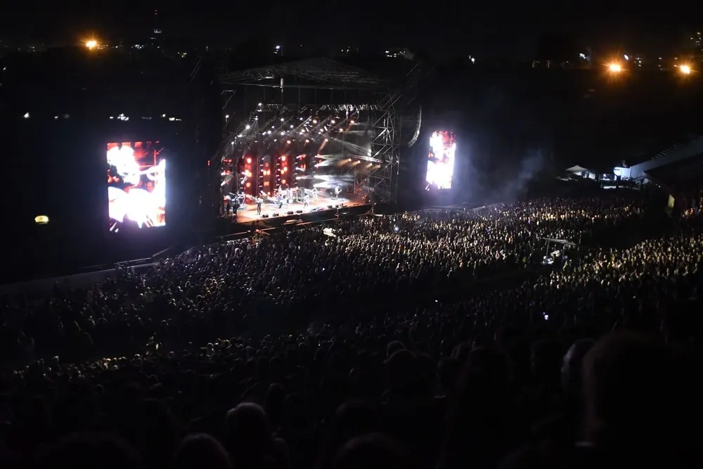 Concierto de La Vela Puerca en el Centenario, realizado el 2 de abril de 2022