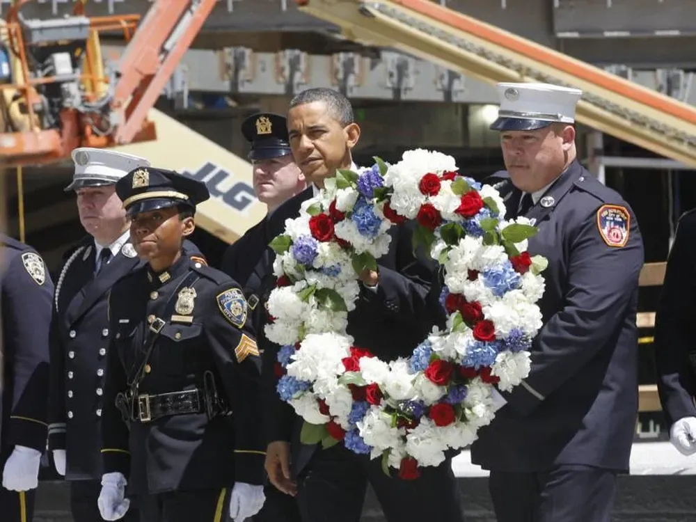 Obama en el homenaje en la Zona Cero