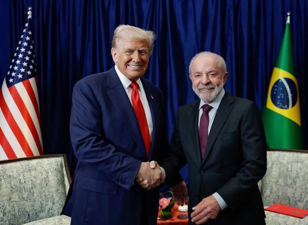 Donald Trump junto a Luiz Inácio Lula da Silva en Malasia. 