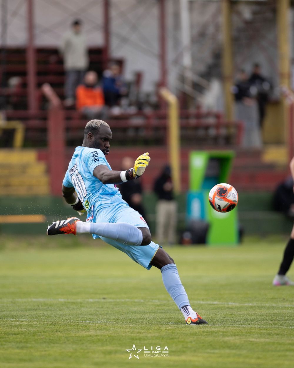 Juan Moreno en el partido ante Progreso