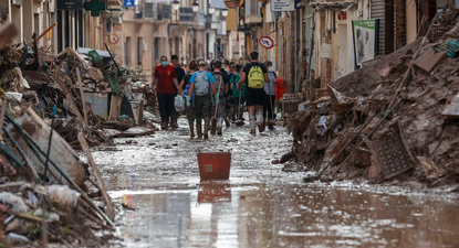 Imágenes de los destrozos causados por la riada en Valencia.