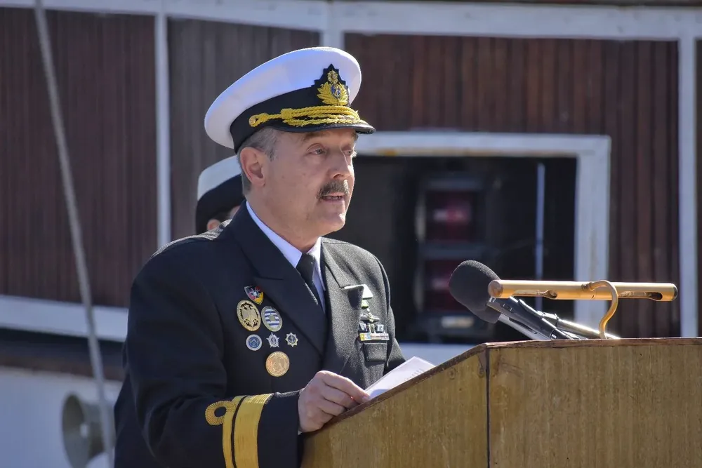 El contralmirante retirado Otto Gossweiler